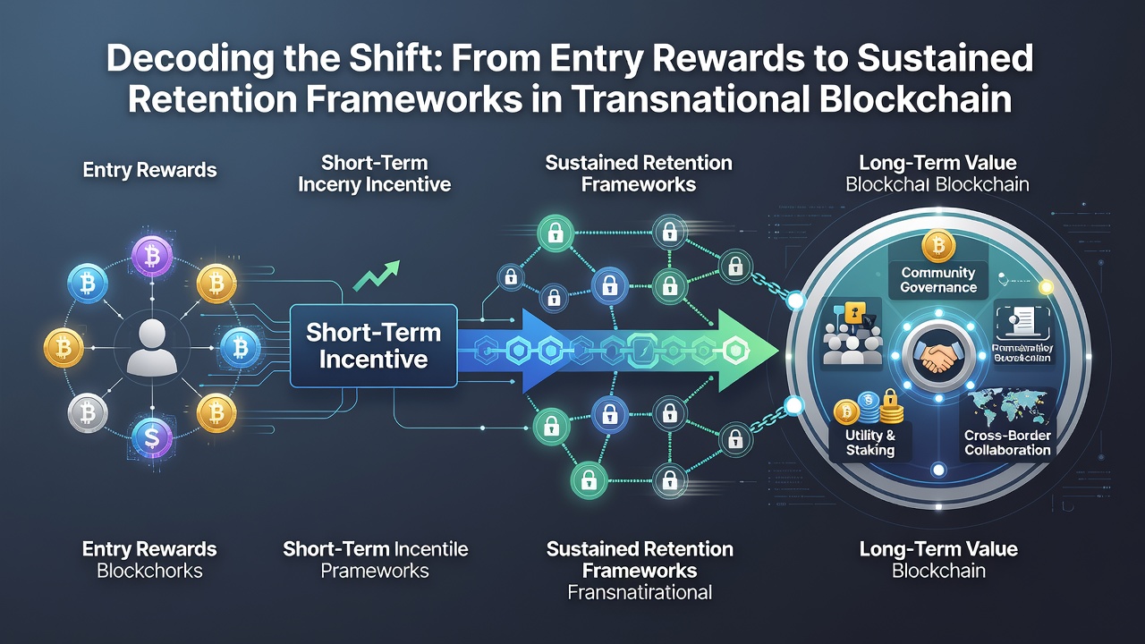 Diagram depicting sustained retention frameworks with loyalty tiers and blockchain reward mechanics