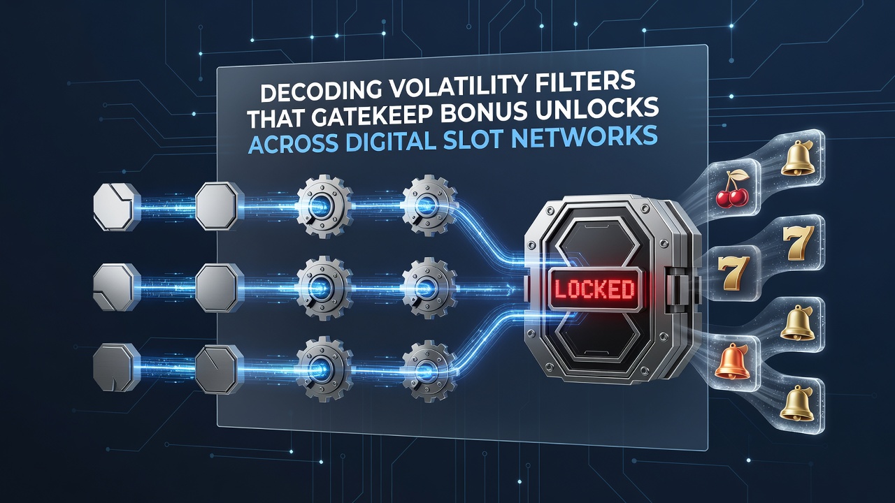 Digital slot interface displaying volatility settings and bonus trigger indicators on a modern gaming network